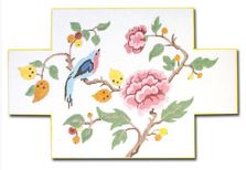 click here to view larger image of Bird and Flower Doorstop (hand painted canvases)