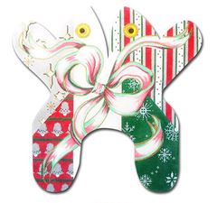 click here to view larger image of Christmas Frog (hand painted canvases)
