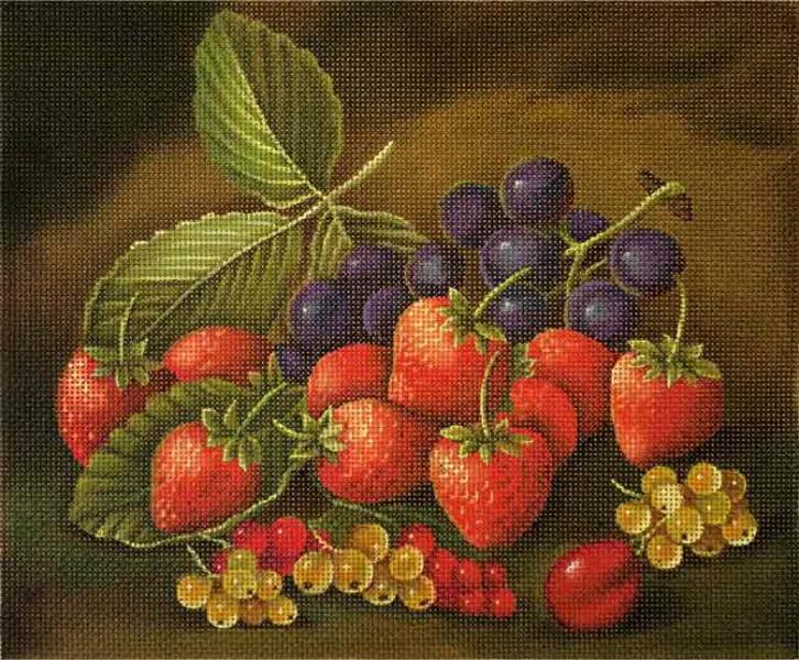 click here to view larger image of Strawberries (hand painted canvases)