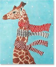 click here to view larger image of Giraffe With Scarves (hand painted canvases)