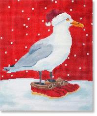click here to view larger image of Seagull With Boots (hand painted canvases)