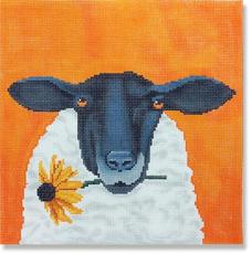 click here to view larger image of Sheep With Daisy (hand painted canvases)