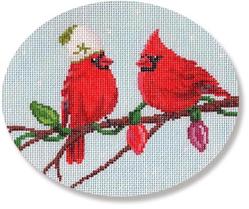 click here to view larger image of Two Cardinals (hand painted canvases)