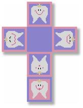 click here to view larger image of Tooth Fairy Box - Pink (hand painted canvases)