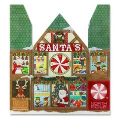 click here to view larger image of Santas Workshop (hand painted canvases)