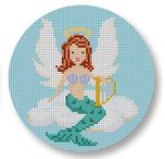 click here to view larger image of Mermaid Angel Ornament (hand painted canvases)