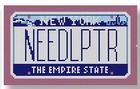 click here to view larger image of Mini License Plate - New York (hand painted canvases)
