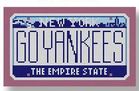 click here to view larger image of Mini License Plate - Go Yankees - New York (hand painted canvases)