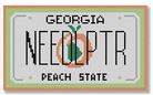 click here to view larger image of Mini License Plate - Georgia (hand painted canvases)