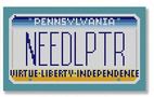 click here to view larger image of Mini License Plate - Pennsylvania (hand painted canvases)