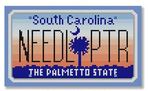 click here to view larger image of Mini License Plate - South Carolina (hand painted canvases)