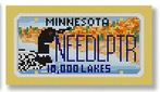 click here to view larger image of Mini License Plate - Minnesota (hand painted canvases)