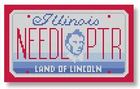 click here to view larger image of Mini License Plate - Illinois (hand painted canvases)