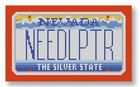 click here to view larger image of Mini License Plate - Nevada (hand painted canvases)
