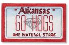 click here to view larger image of Mini License Plate - Go Hogs - Arkansas (hand painted canvases)