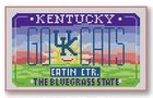 click here to view larger image of Mini License Plate - Go Cats - Kentucky (hand painted canvases)