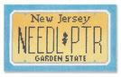 click here to view larger image of Mini License Plate - New Jersey (hand painted canvases)