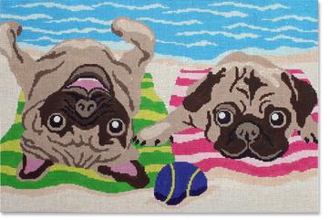 click here to view larger image of Pug Life (hand painted canvases)