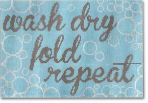 click here to view larger image of Wash Dry Fold Repeat (hand painted canvases)