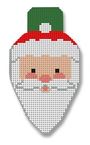 click here to view larger image of Santa Face Lightbulb (hand painted canvases)