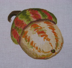 click here to view larger image of Helmet Acorns (hand painted canvases)