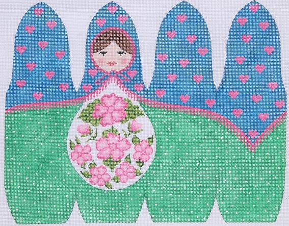 click here to view larger image of Elizaveta - Large Matryoshka Doll (hand painted canvases 2)