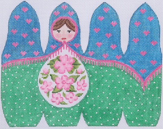 click here to view larger image of Elizaveta - Small Matryoshka Doll (hand painted canvases 2)