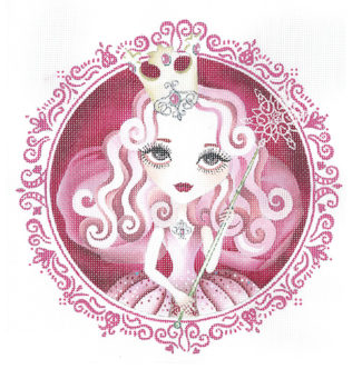 click here to view larger image of Oz Glinda w/Stitch Guide (hand painted canvases)