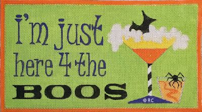 click here to view larger image of Here For The Boos (hand painted canvases)