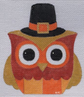 click here to view larger image of Mr Pilgrim Owl (hand painted canvases)