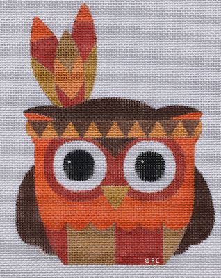 click here to view larger image of Mr Native Owl (hand painted canvases)
