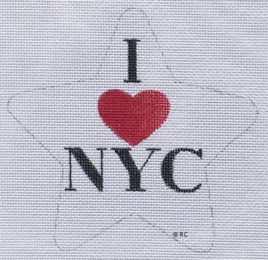 click here to view larger image of I Love NYC Star (hand painted canvases)