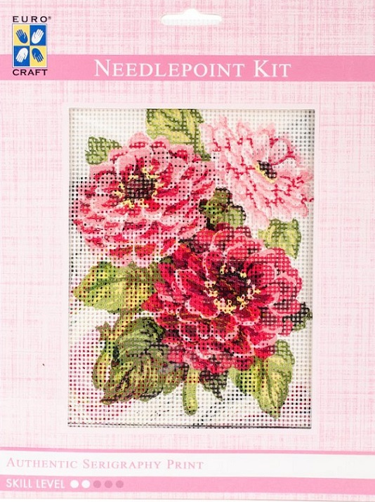click here to view larger image of Zinnias Needlepoint Kit (needlepoint kits)
