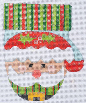 click here to view larger image of Santa Mitten (hand painted canvases)