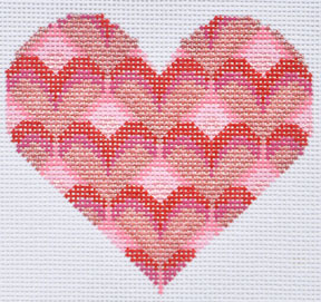click here to view larger image of Pink/Red Heart (hand painted canvases)