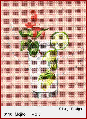 click here to view larger image of Mojito - Summer Sips (hand painted canvases)