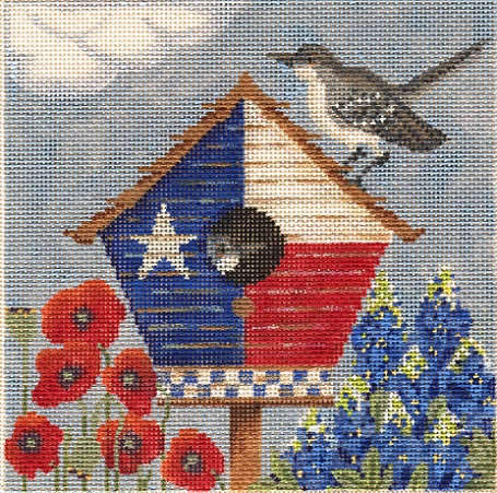 click here to view larger image of Lonestar Birdhouse (hand painted canvases)