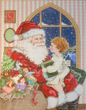 click here to view larger image of Christmas Tales (hand painted canvases)