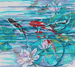 click here to view larger image of Koi Fish (hand painted canvases)