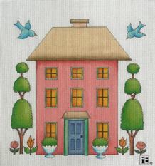 click here to view larger image of Pink House (hand painted canvases)