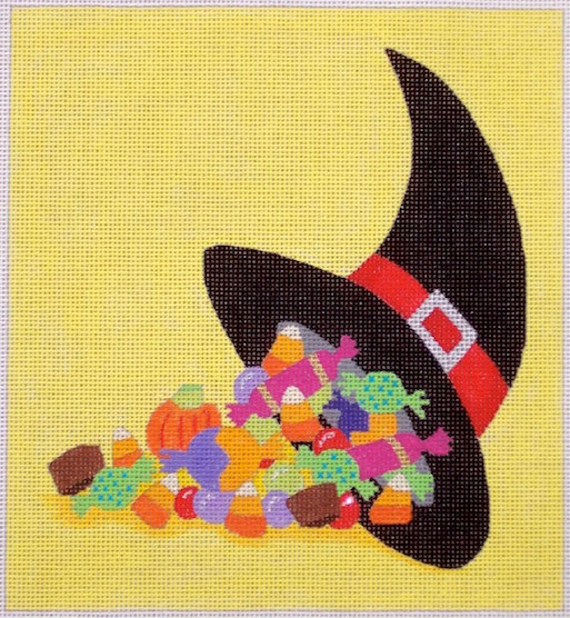 click here to view larger image of Candy Cornucopia (hand painted canvases)