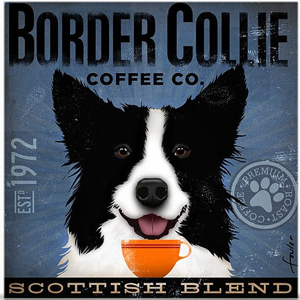 click here to view larger image of Border Collie (Scottish Blend) (hand painted canvases)