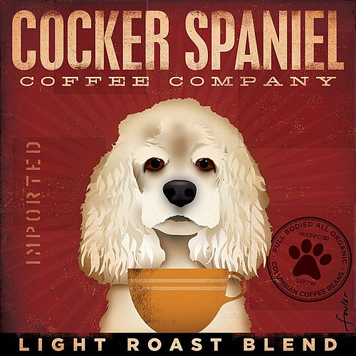 click here to view larger image of Cocker Spaniel (Light Roast) (hand painted canvases)
