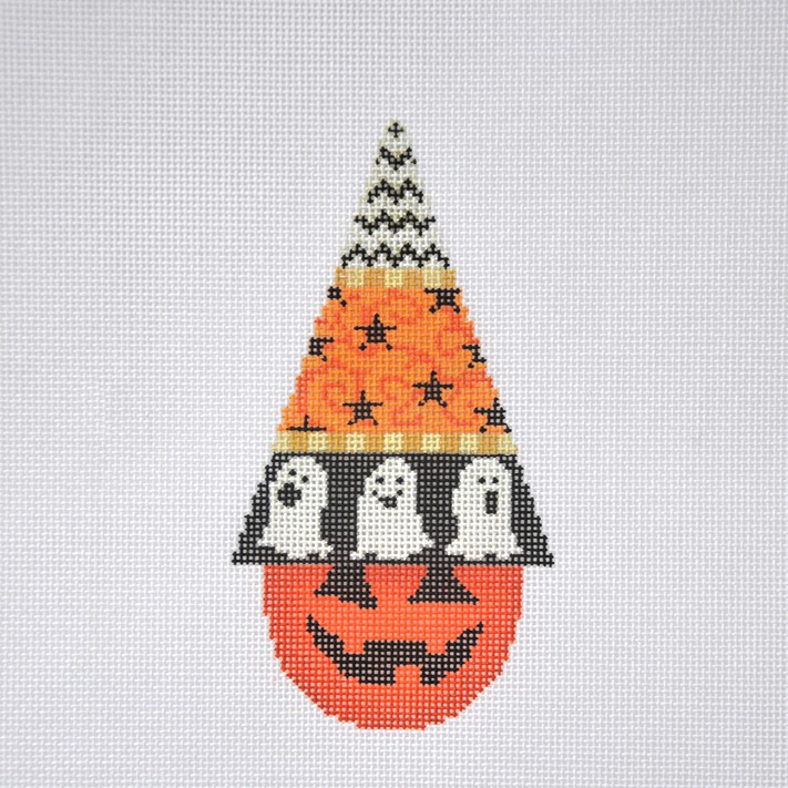 click here to view larger image of Halloween Hats- Ghosts with Stitch Guide (hand painted canvases)