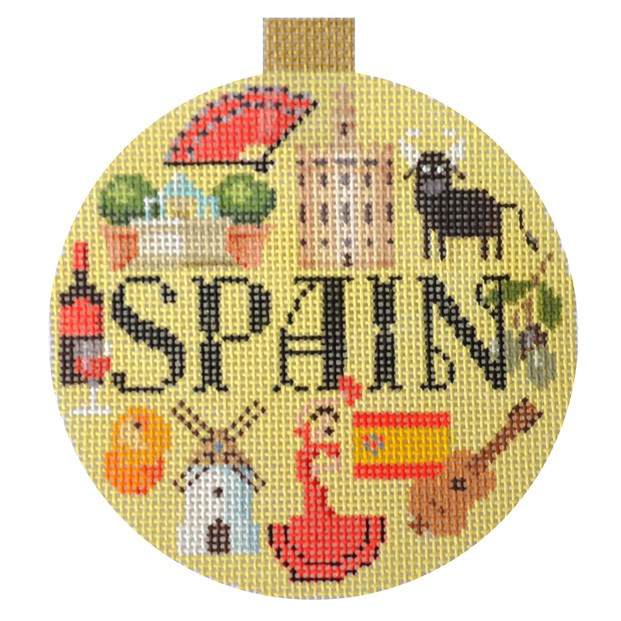click here to view larger image of Travel Round - Spain (hand painted canvases)