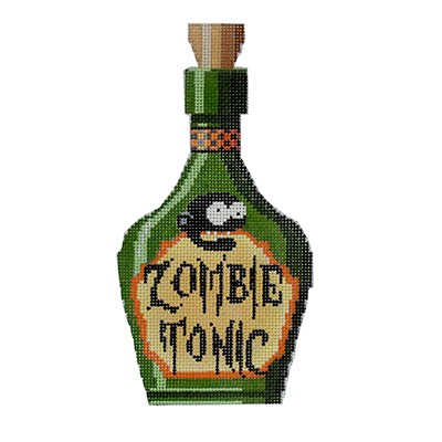 click here to view larger image of Zombie Tonic Poison Bottle (hand painted canvases)