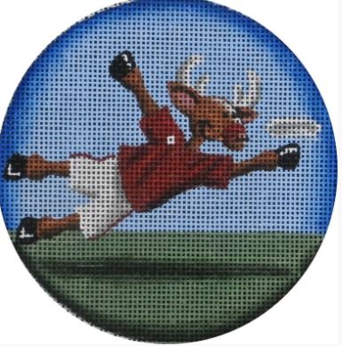 click here to view larger image of Frisbee Reindeer 18M (hand painted canvases)