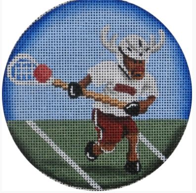 click here to view larger image of Lacrosse Ornament (hand painted canvases)