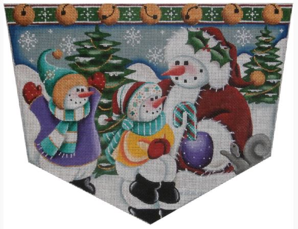 click here to view larger image of Snow Kids Cuff - 18M (hand painted canvases)