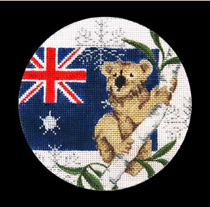 click here to view larger image of Australia Ornament (hand painted canvases)